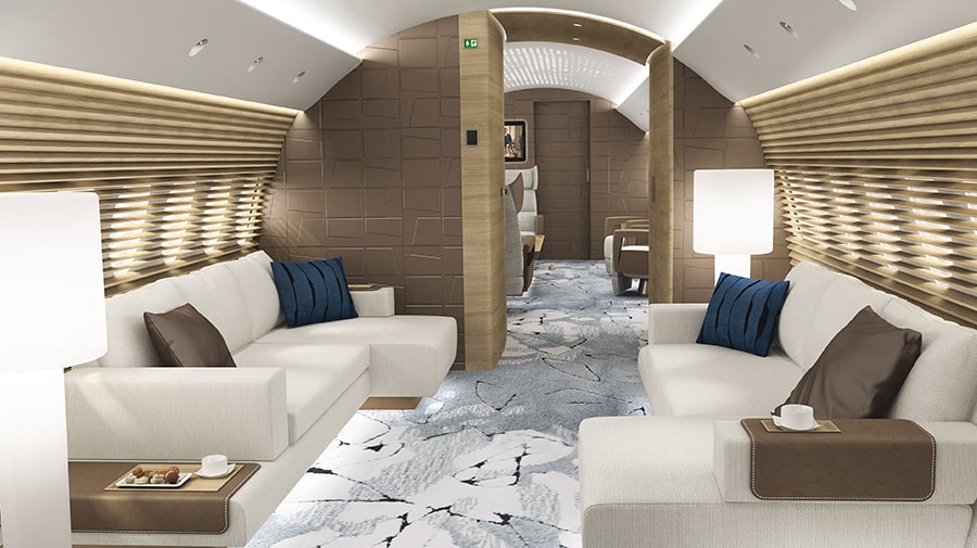 AIN Online – Partnership Proposes Customizable Corporate A220 Cabin