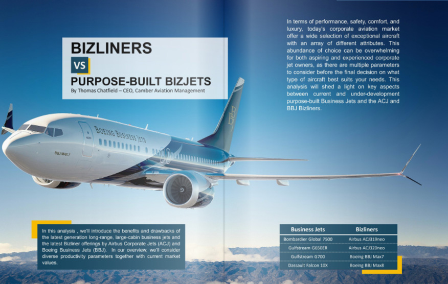 Elite Wings Magazine: BizJets vs Bizliners