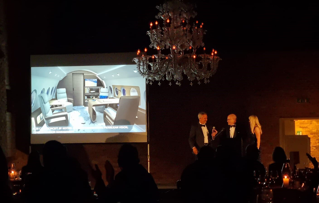 The A220 Corporate Cabin Concept Takes the Award for “Best Private Jet Design/Concept”