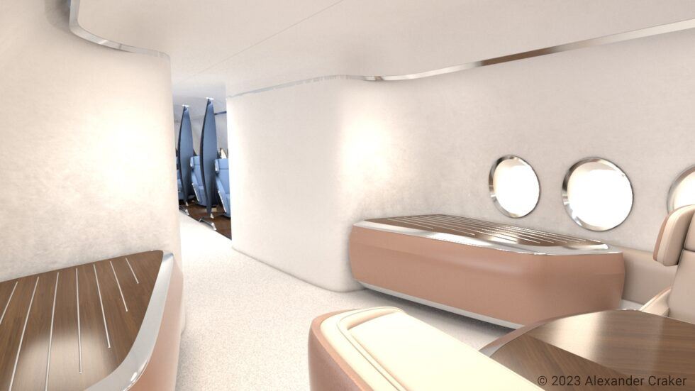 full render jet interior