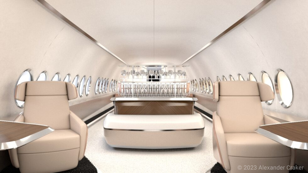 private jet galley