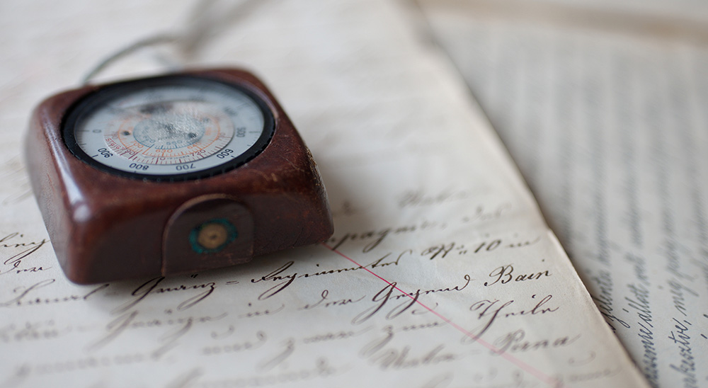 Old vintage altimeter